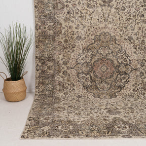 Large Brown Antique Rug