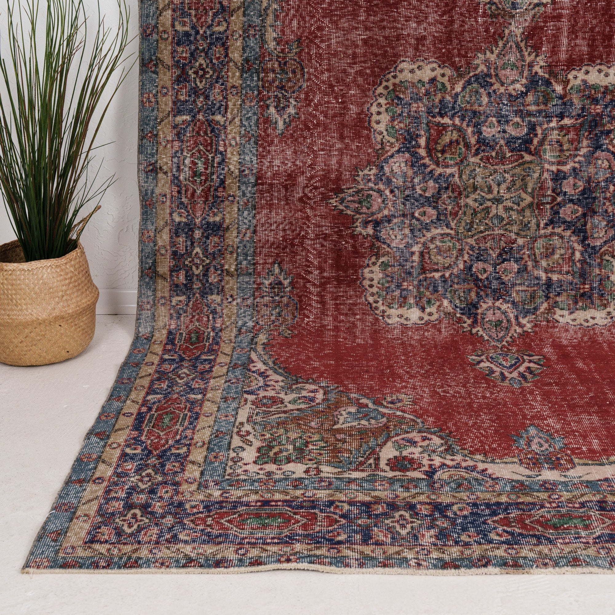 Large Blue Antique Rug