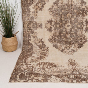 Large Brown Antique Rug