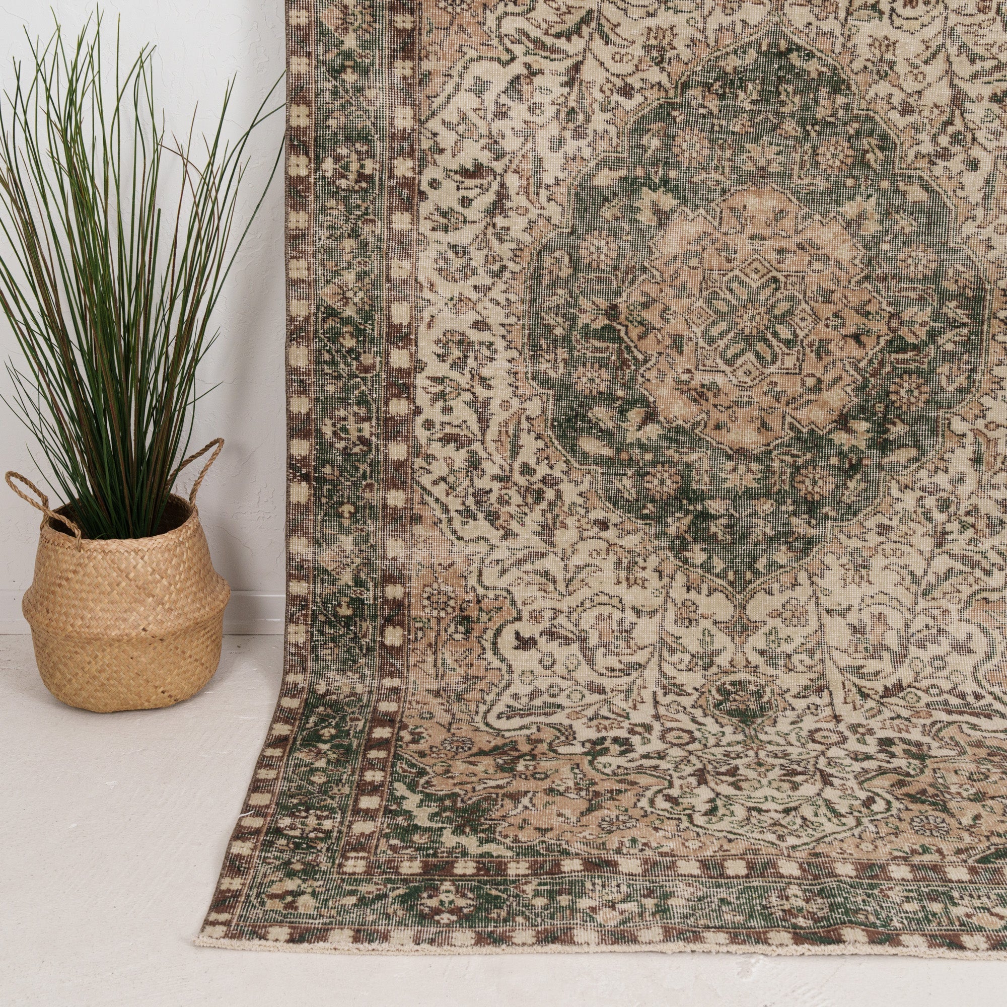 Medium Green Antique Rug