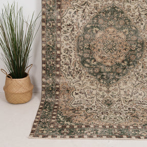 Medium Green Antique Rug