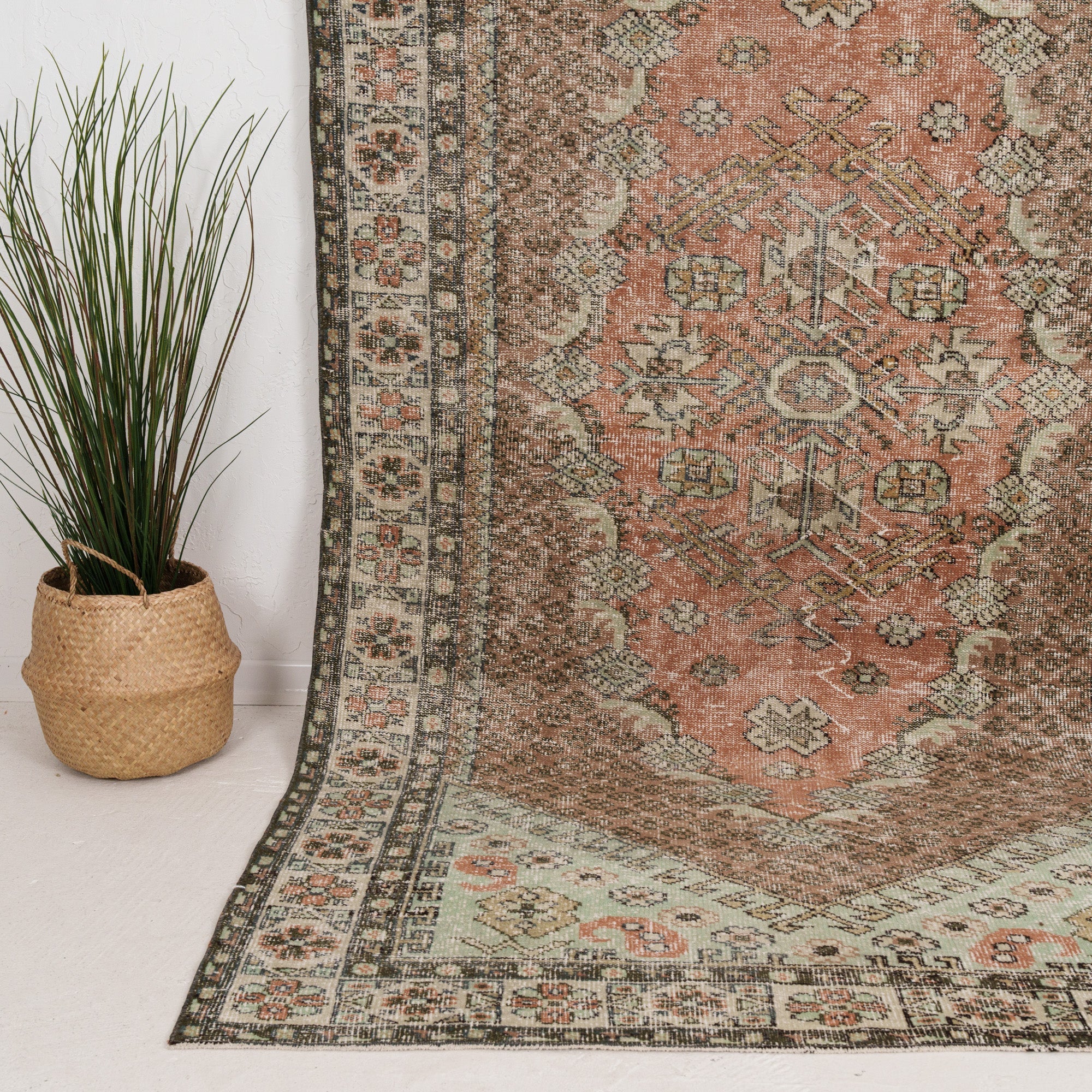 Medium Green Antique Rug