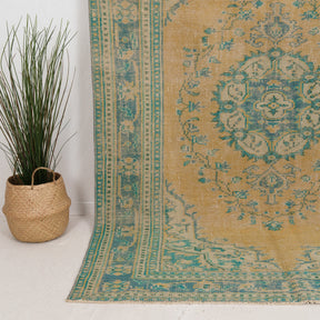 Medium Green Antique Rug