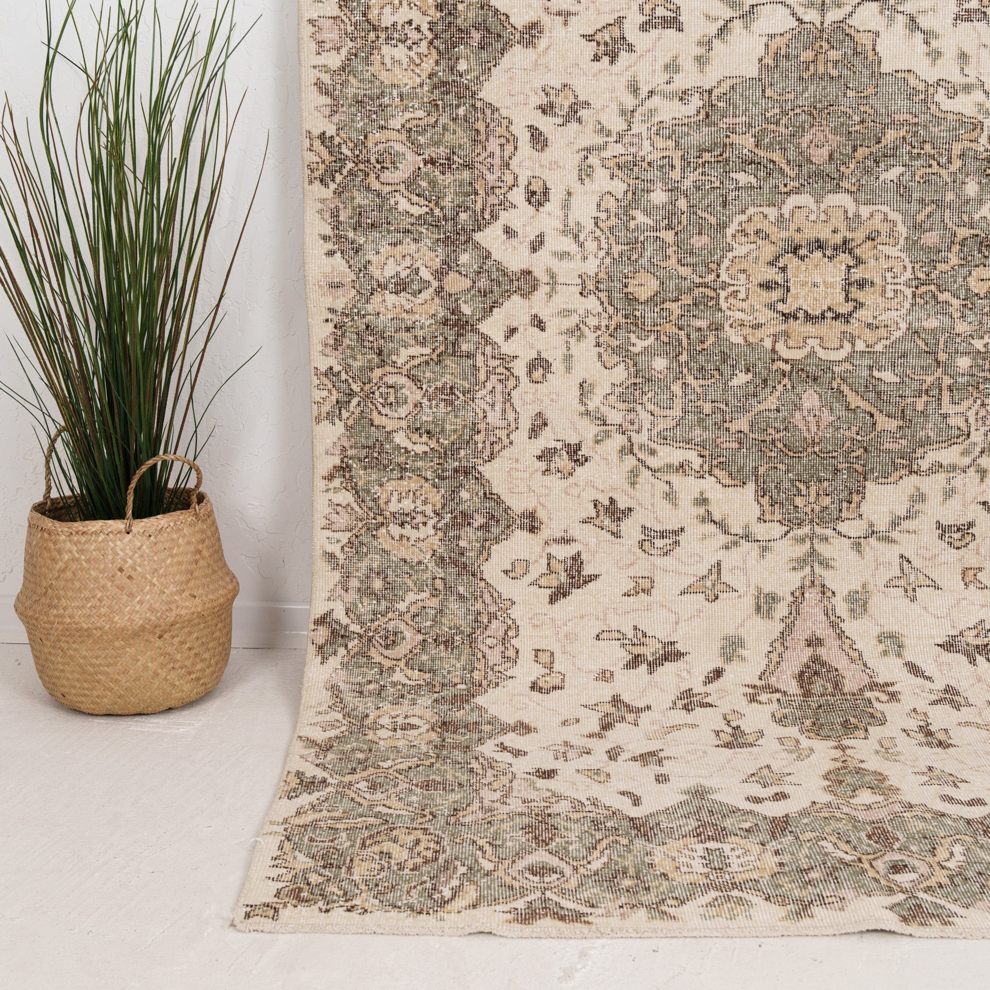 Medium Green Antique Rug