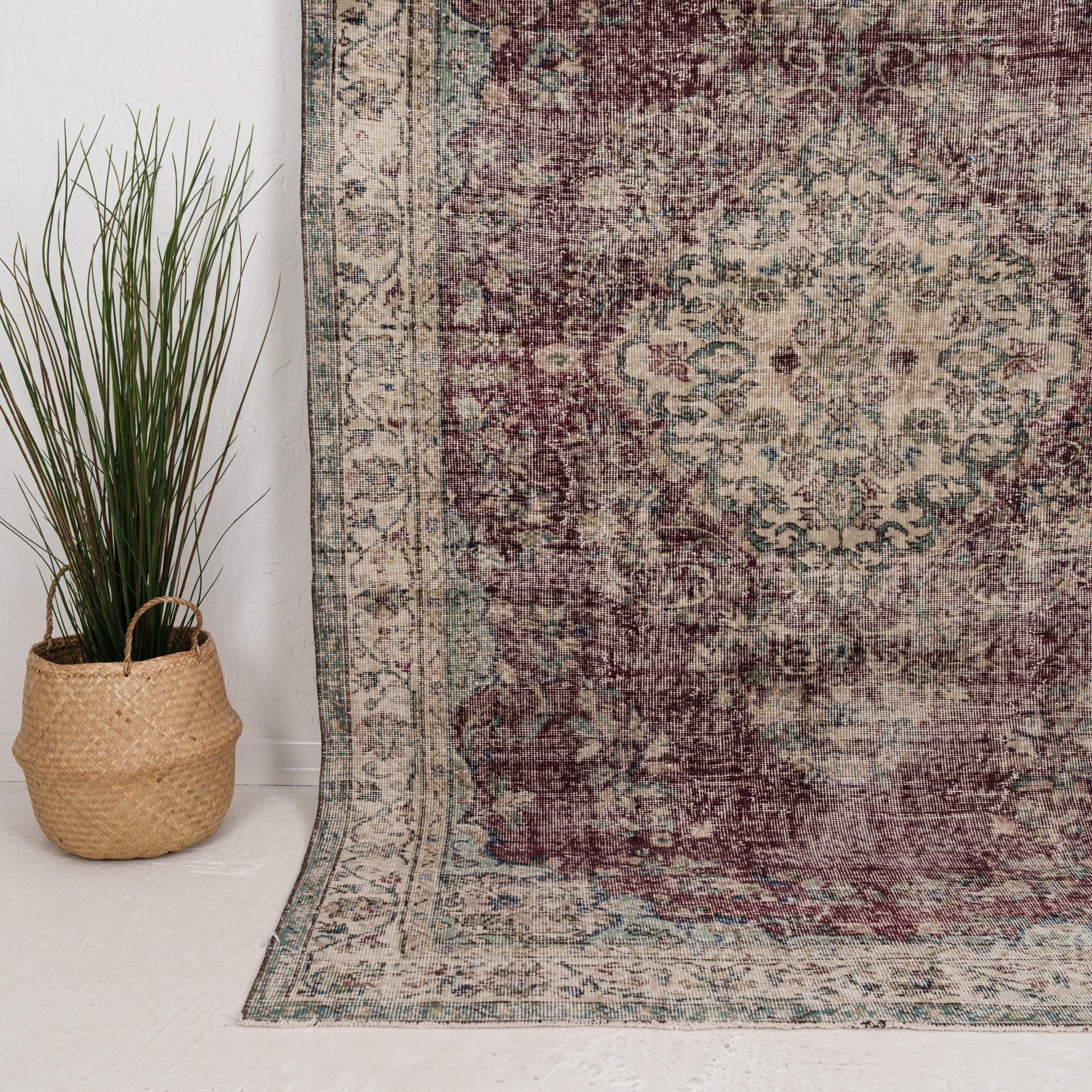 Medium Green Antique Rug