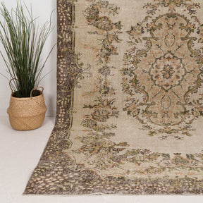 Large Brown Antique Rug