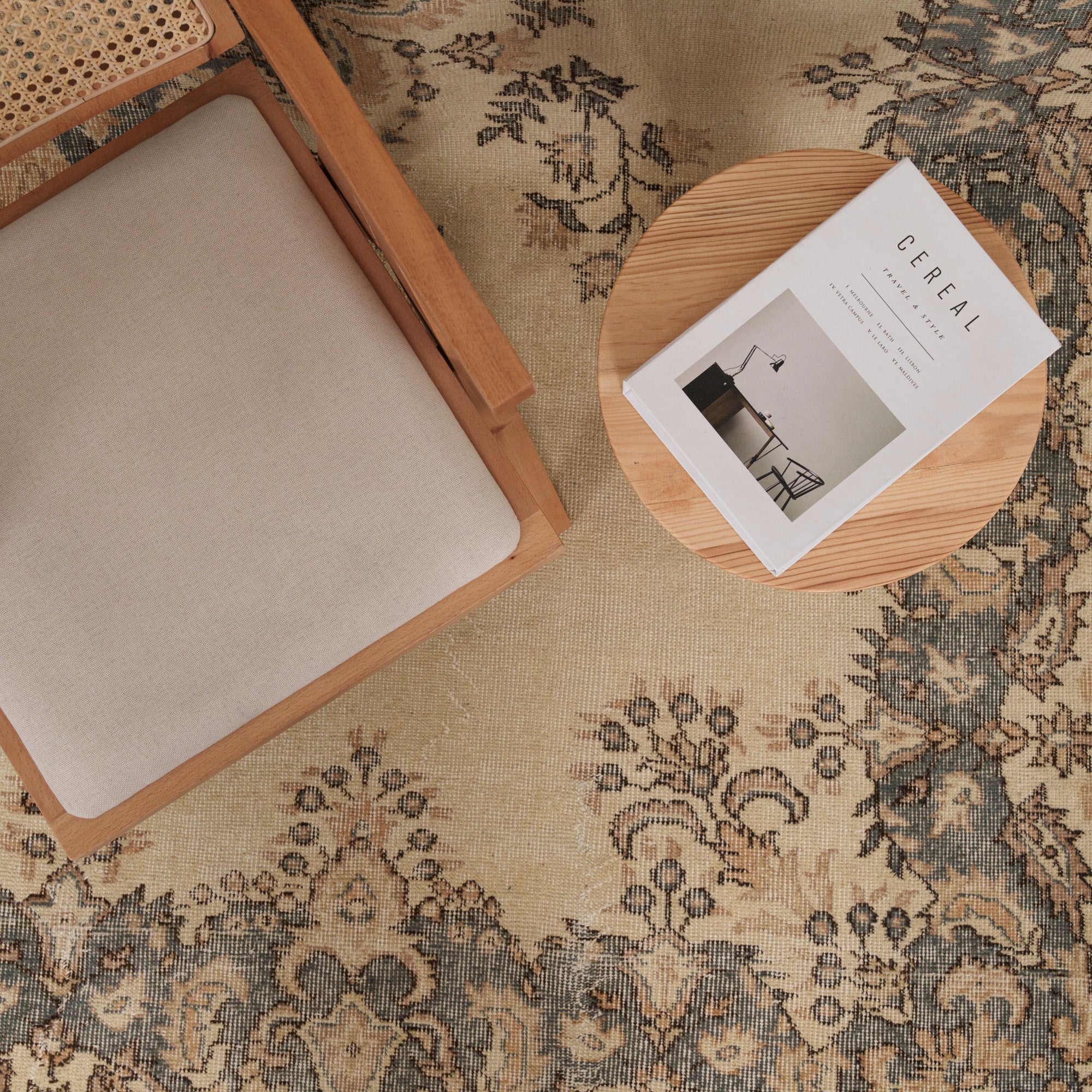 7x10 Beige Turkish Rug