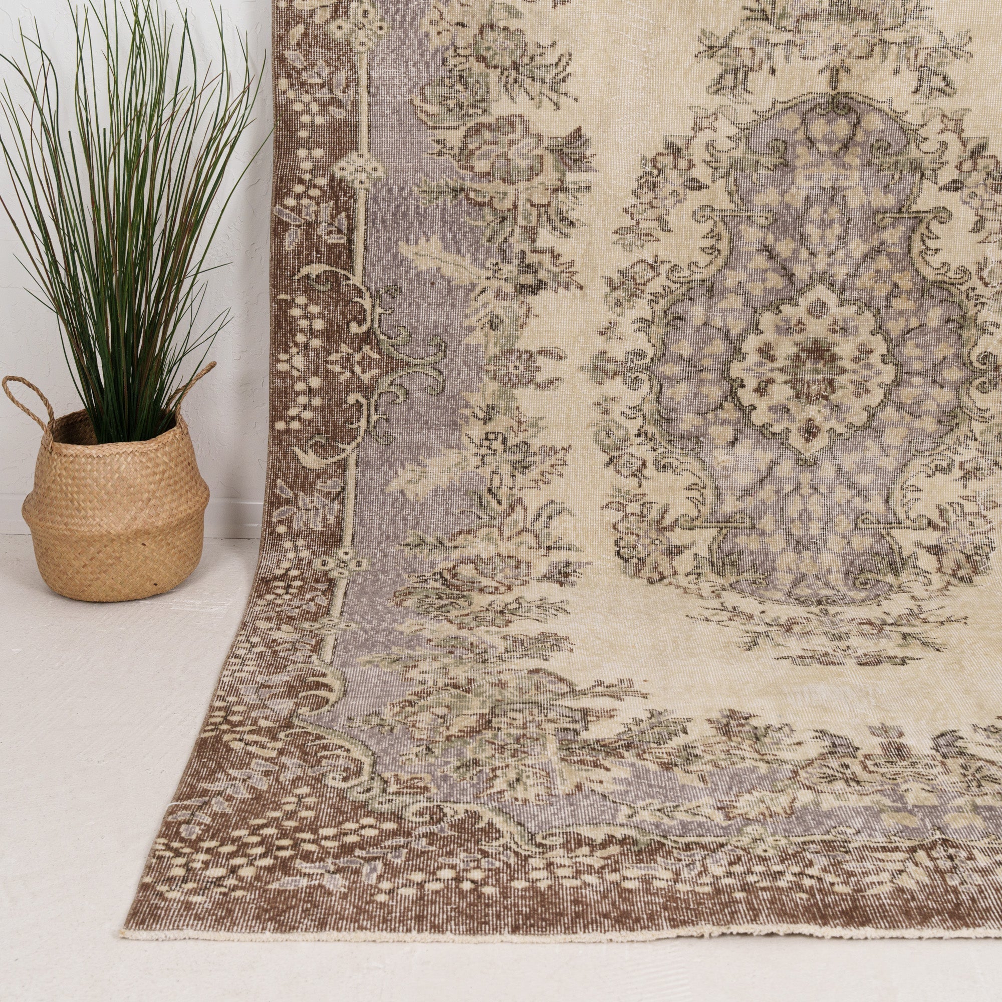 Large Purple Antique Rug