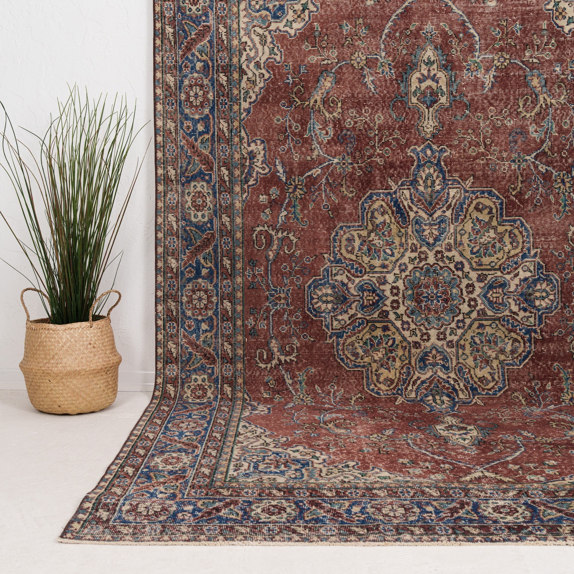 Large Blue Antique Rug