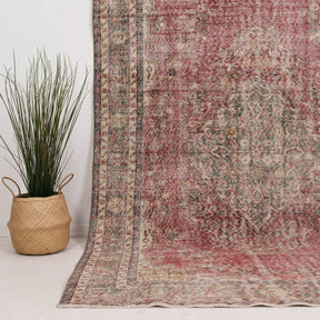 Large Brown Antique Rug