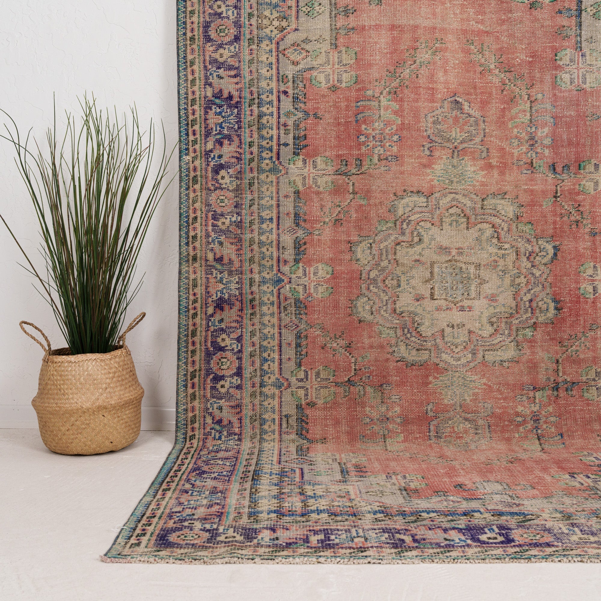 Large Blue Antique Rug