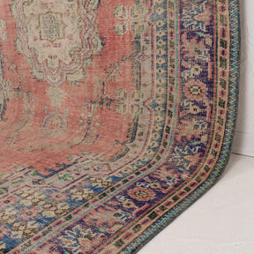 Red and Blue Area Wool Rug