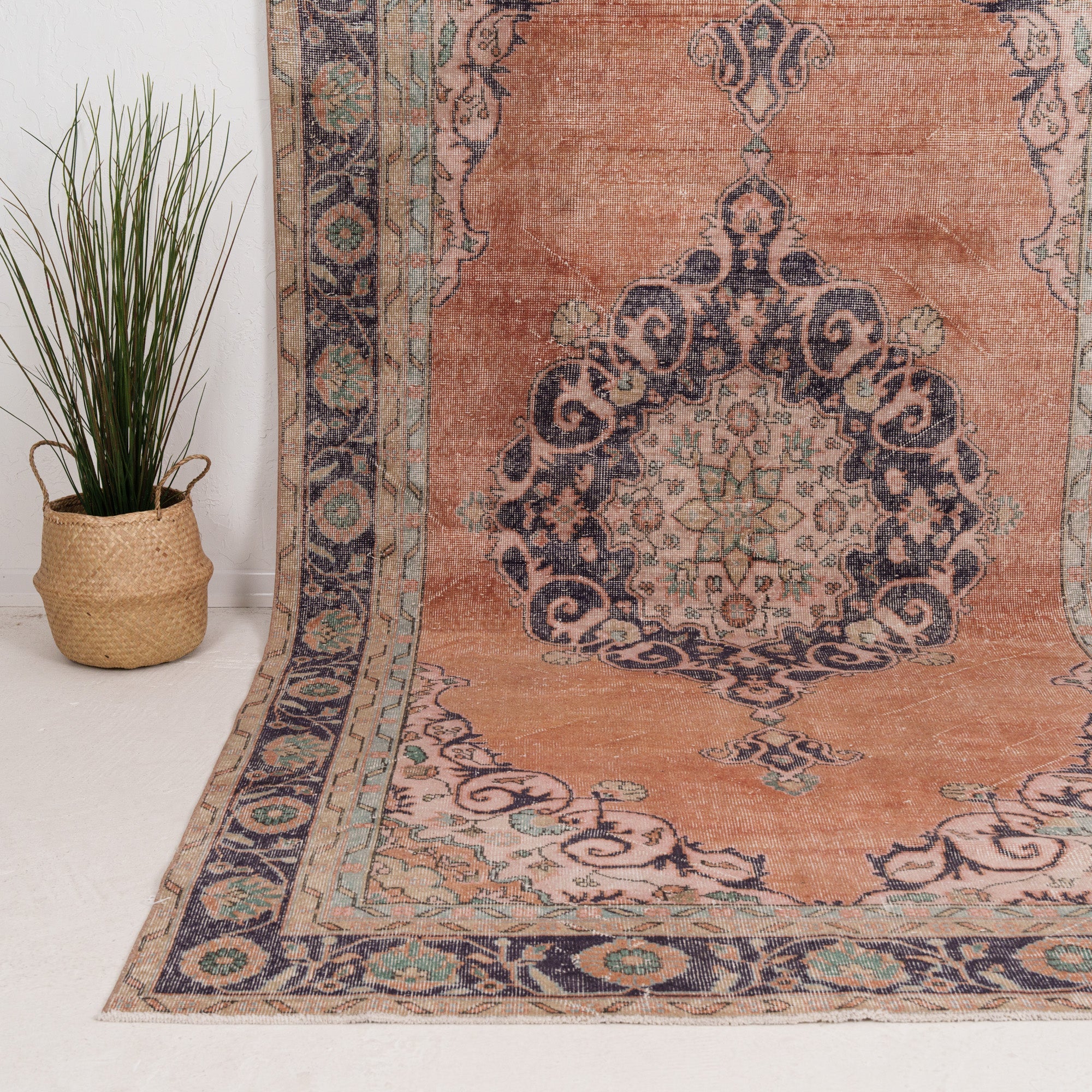 Large Blue Antique Rug