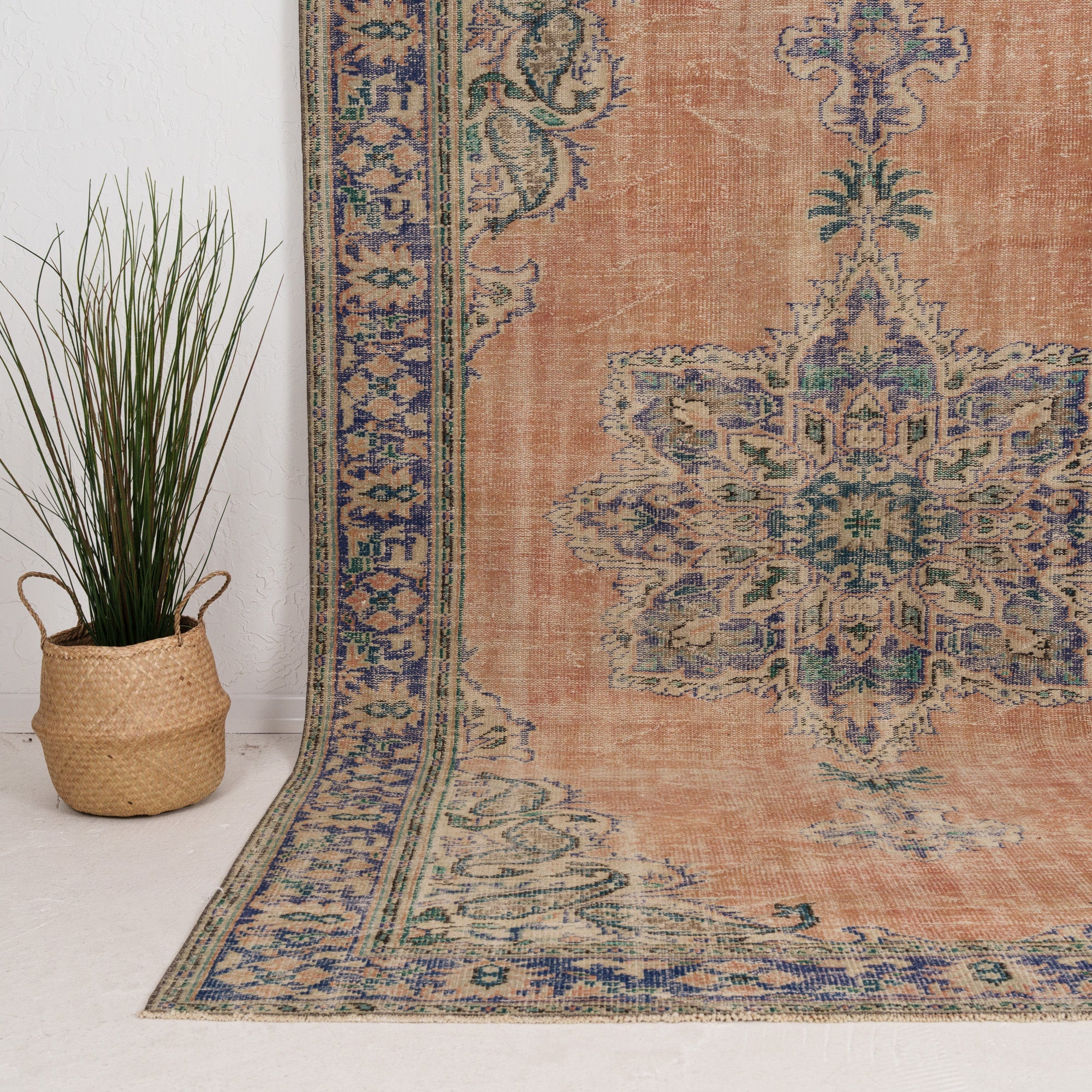 Large Blue Antique Rug