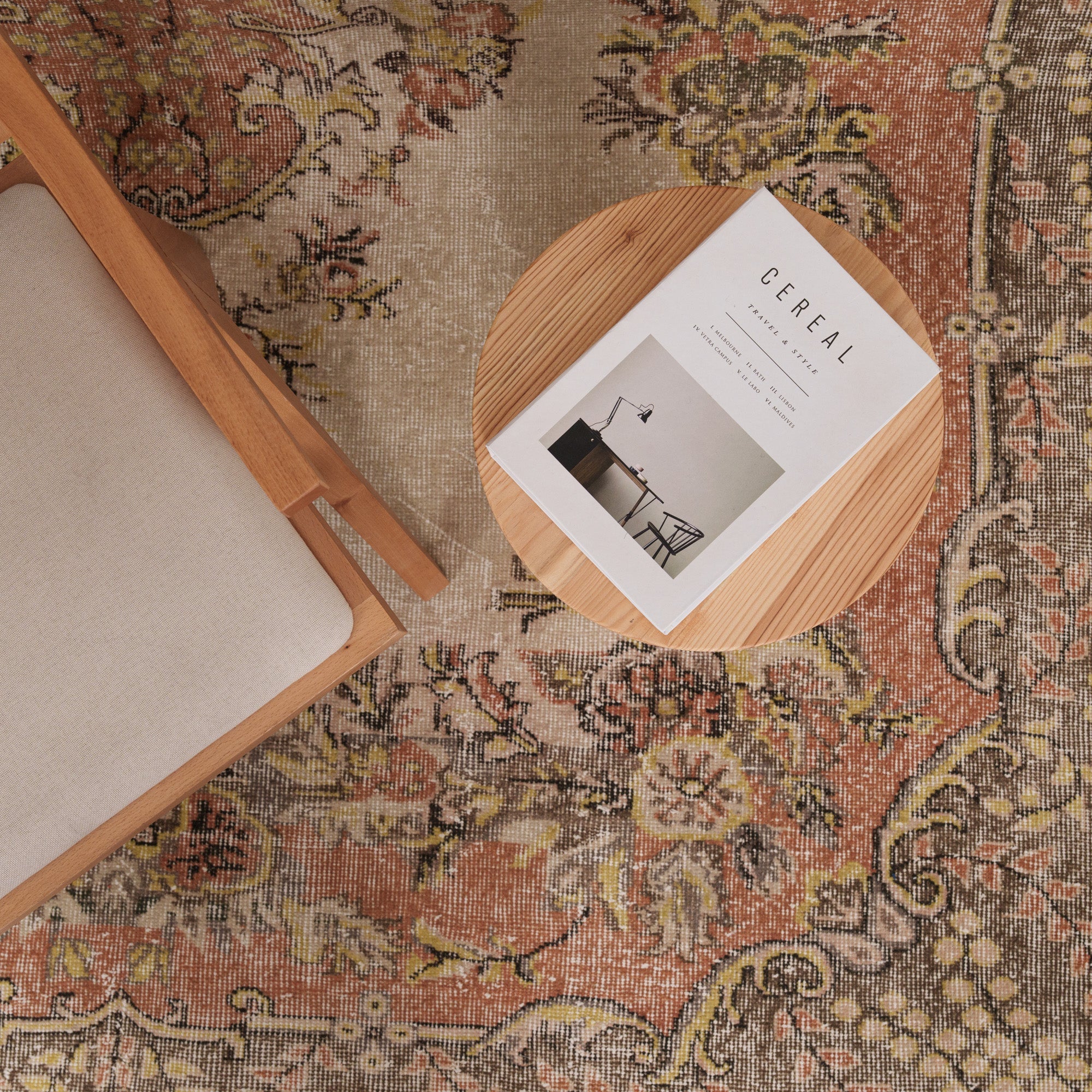 7x10 Beige Turkish Rug
