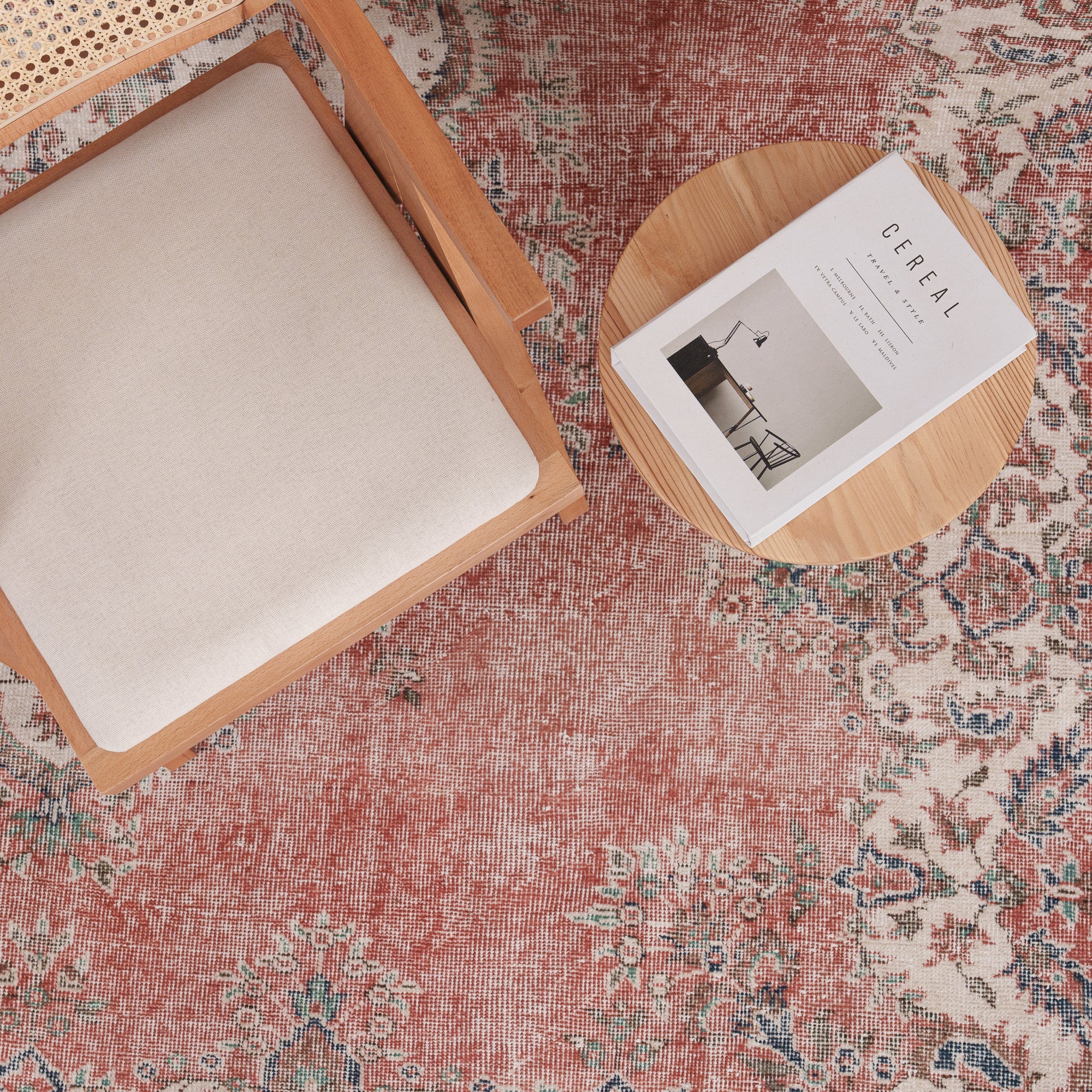 116×212\" Feel nature”ViNTAGE TURKiSH RUG 116×212