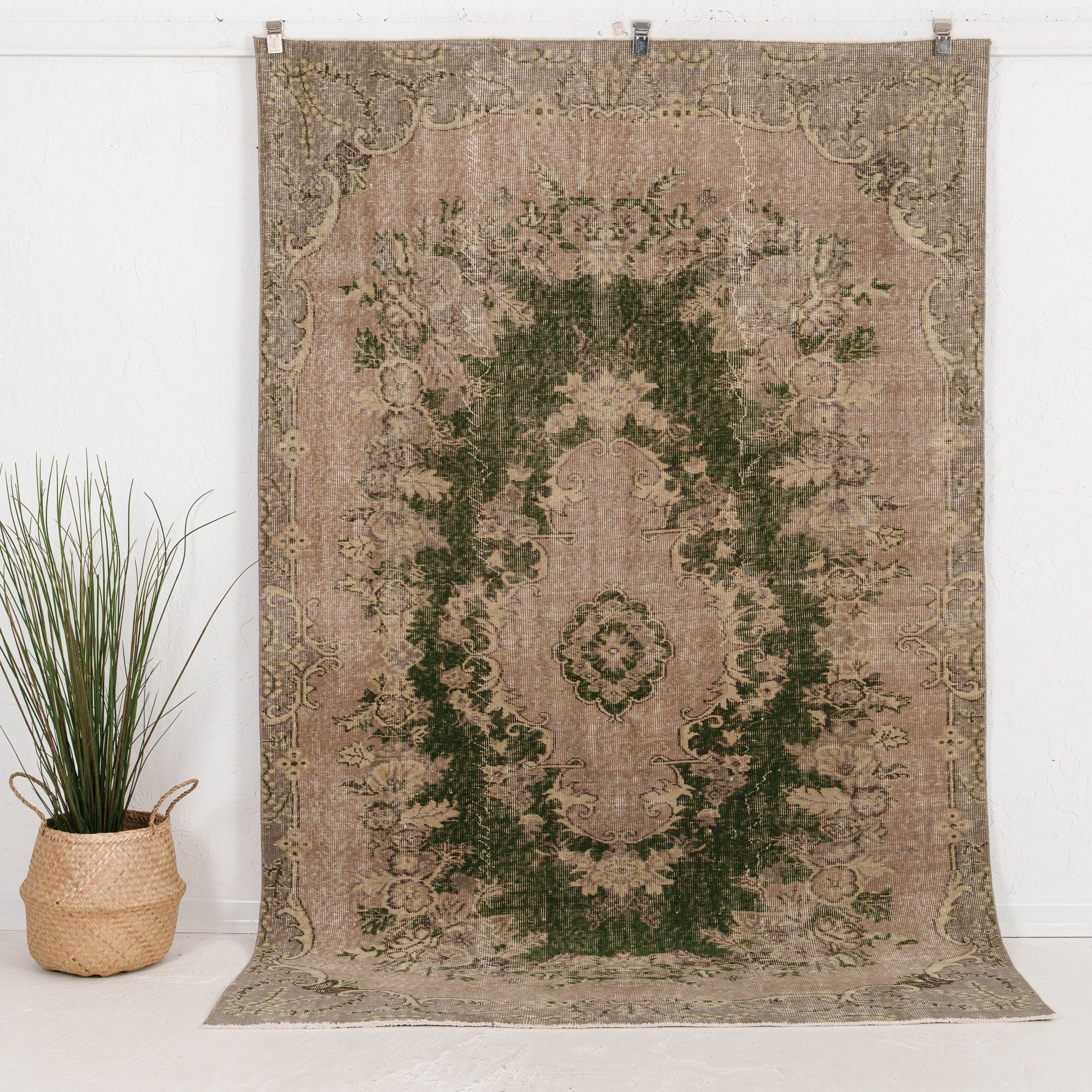 Medium Green Antique Rug