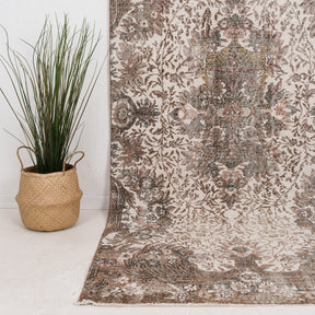 Large Brown Antique Rug