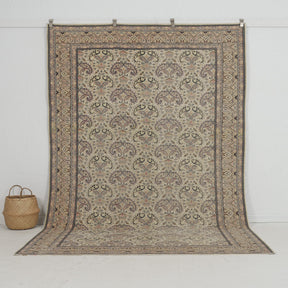 beige vintage 6x10 area rug - perfect for the living room, bedroom, entryway, office, kitchen & dining