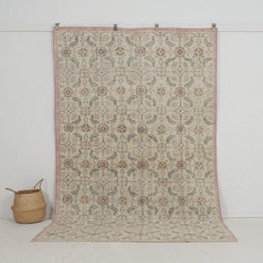 beige vintage 6x9 area rug - perfect for the living room, bedroom, office, entryway, kitchen & dining