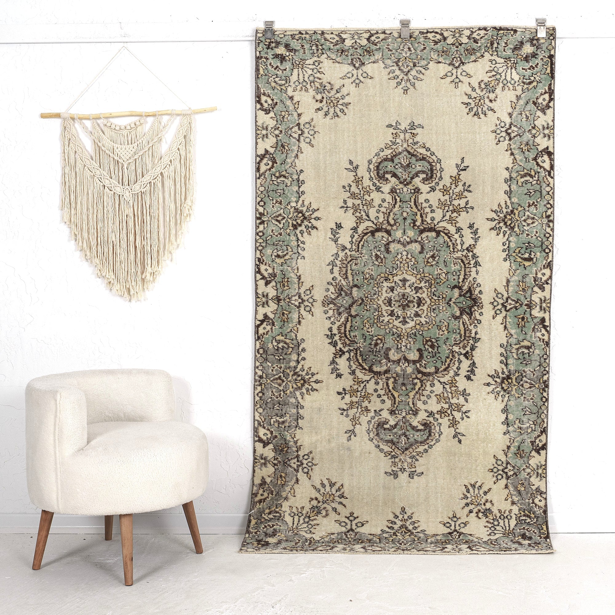 Karleen - Turkish Rug, Vintage Charm for Modern Spaces