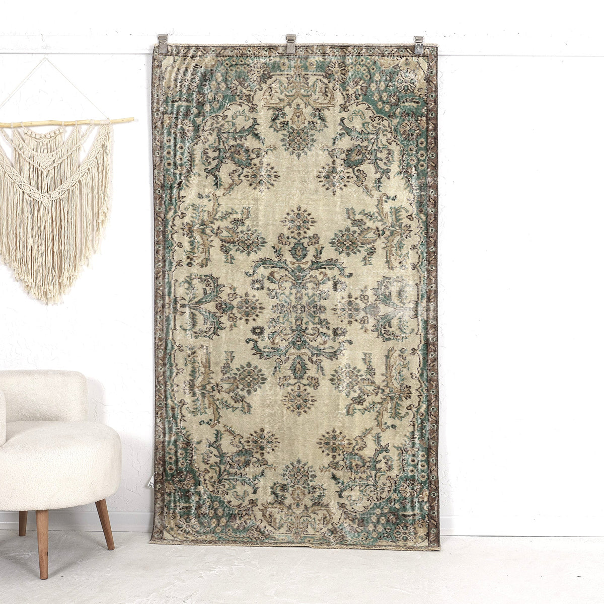 Lace - Vintage Turkish Small Rug