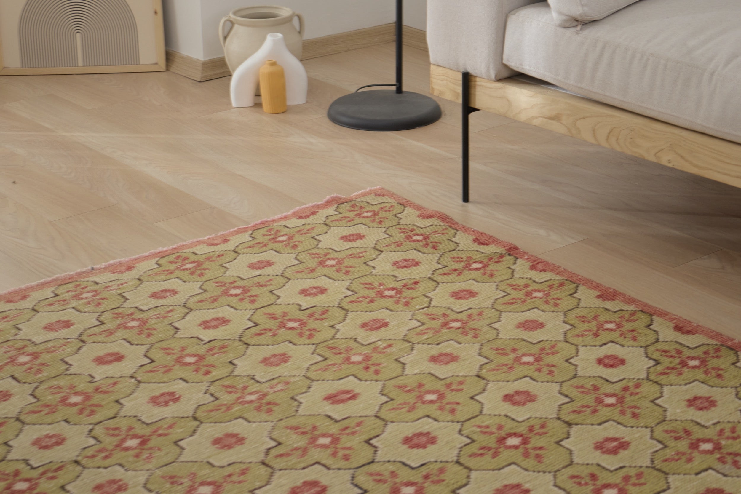 Handwoven tradition meets modern style. The Vivia Rug. | Kuden Rugs