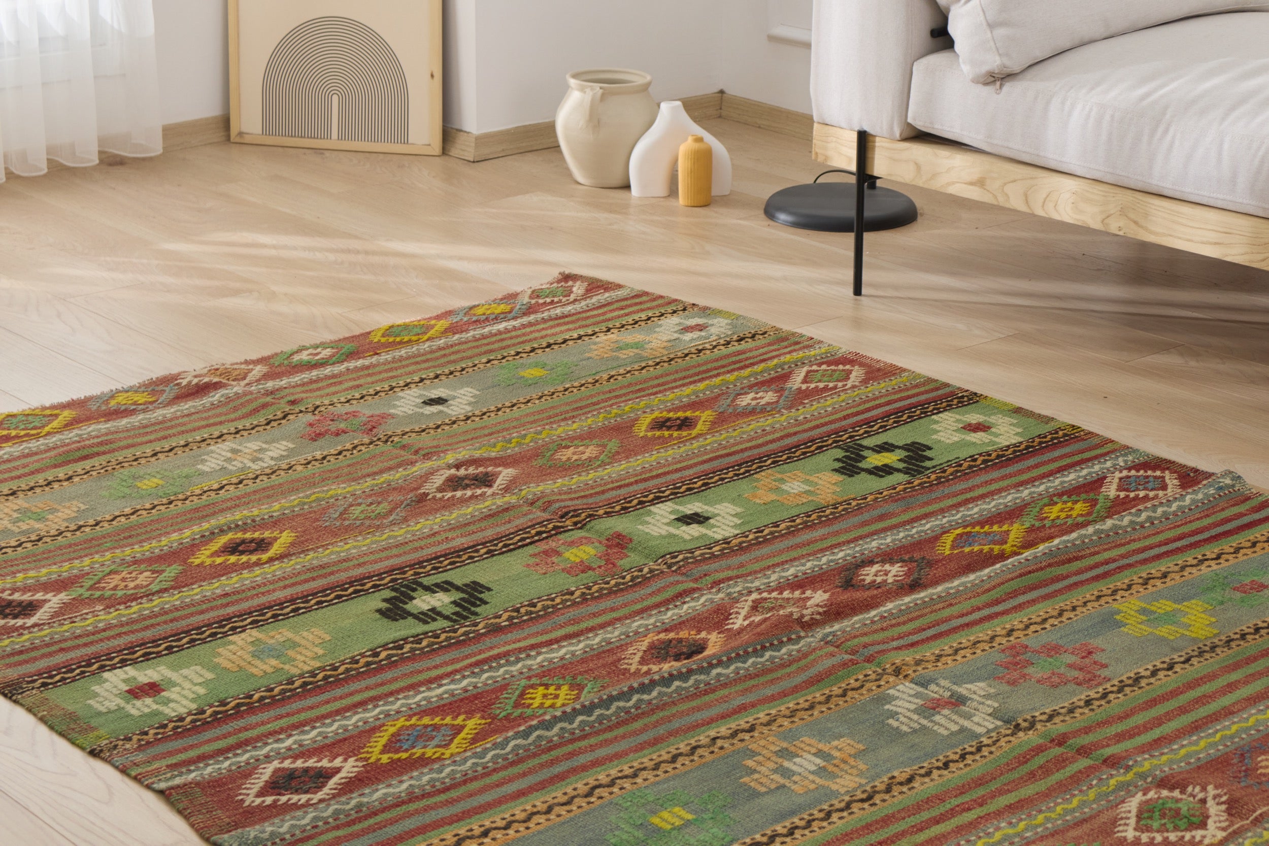 Yadira: A unique Turkish carpet with vibrant multi-color tones. | Kuden Rugs