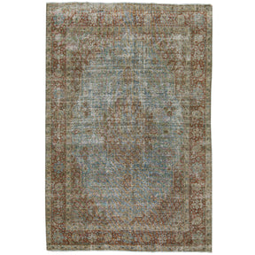 Yael - Blue Elegance of Tabriz | Kuden Rugs