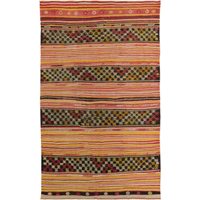 Yaritza: Vintage Turkish Rug - Striped elegance for your home. | Kuden Rugs