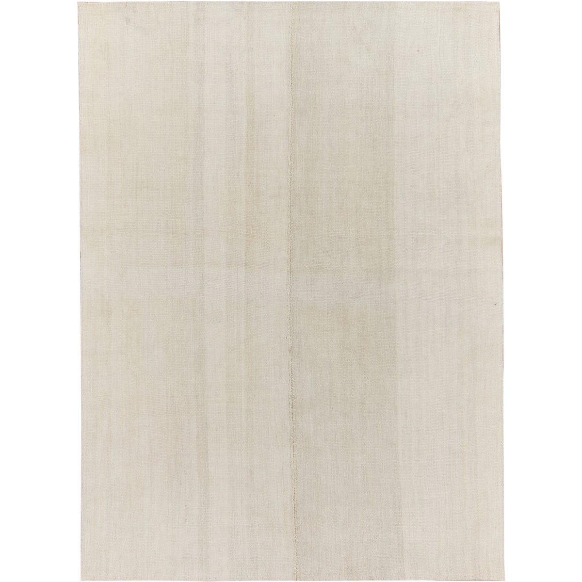 Yerusha: A Pristine White Vintage Turkish Hemp Kilim Rug | Kuden Rugs