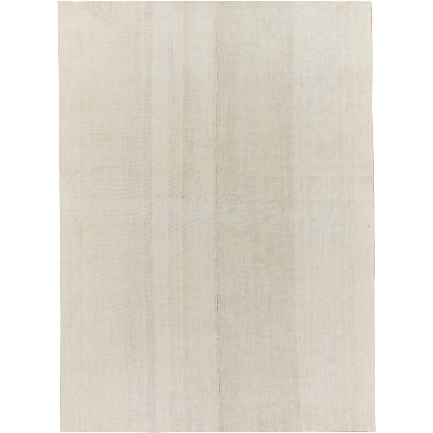 Yerusha: A Pristine White Vintage Turkish Hemp Kilim Rug | Kuden Rugs