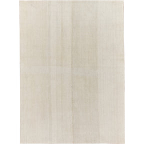 Yerusha: A Pristine White Vintage Turkish Hemp Kilim Rug | Kuden Rugs