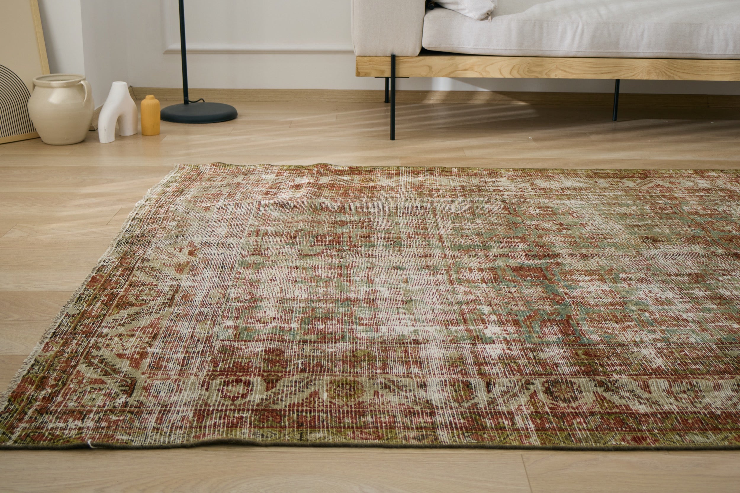 Zabel - Antique washed Area Rug Charm | Kuden Rugs