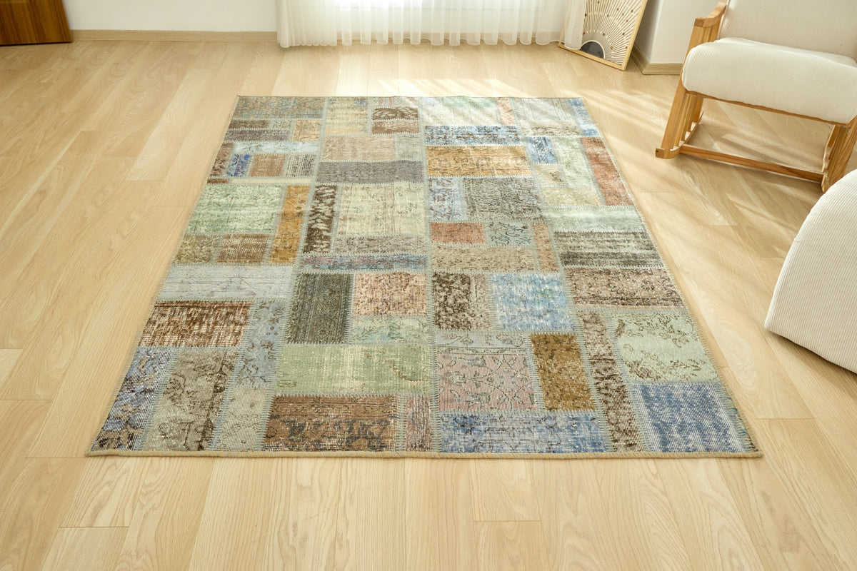 Zaide - Vintage Patchwork Rug | Kuden Rugs