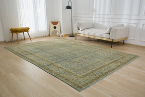 Zavrina - Blue Allover Pattern Sophistication | Kuden Rugs