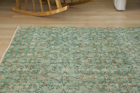 Zayla | Overdyed Opulence | Lush Green Vintage Carpet | Kuden Rugs