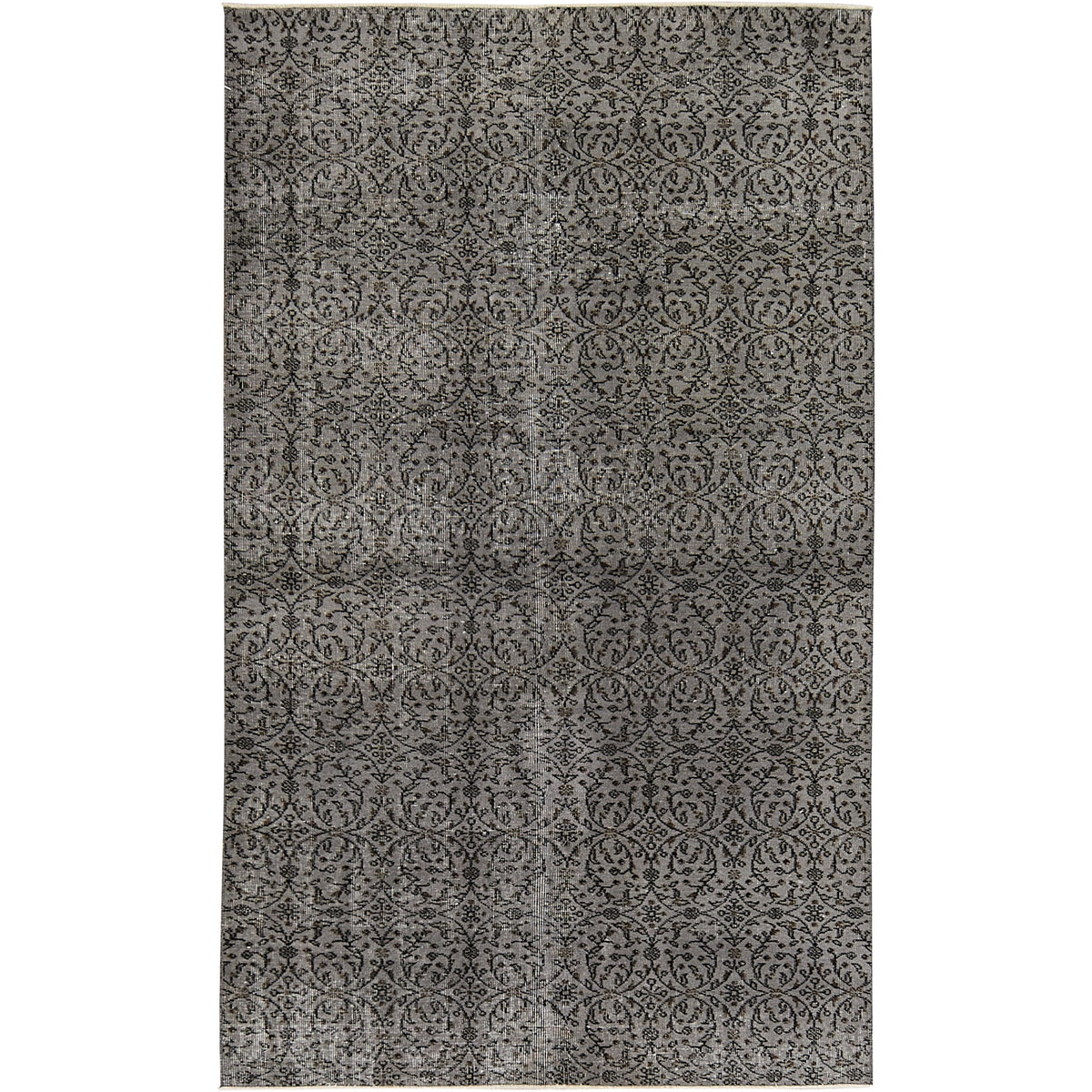 Zenobie | Sophisticated Gray Hand-Knotted Rug | Kuden Rugs