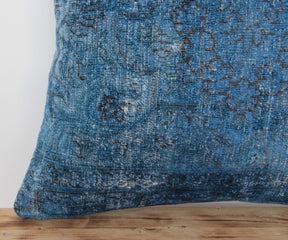 Sabella - Blue Bamboo Silk Pillow Cover