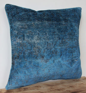 Solara - Blue Bamboo Silk Pillow Cover