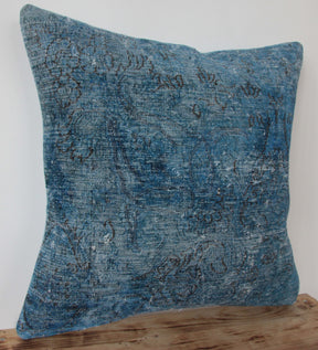 Socorro - Blue Bamboo Silk Pillow Cover