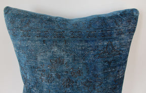 Solana - Blue Bamboo Silk Pillow Cover