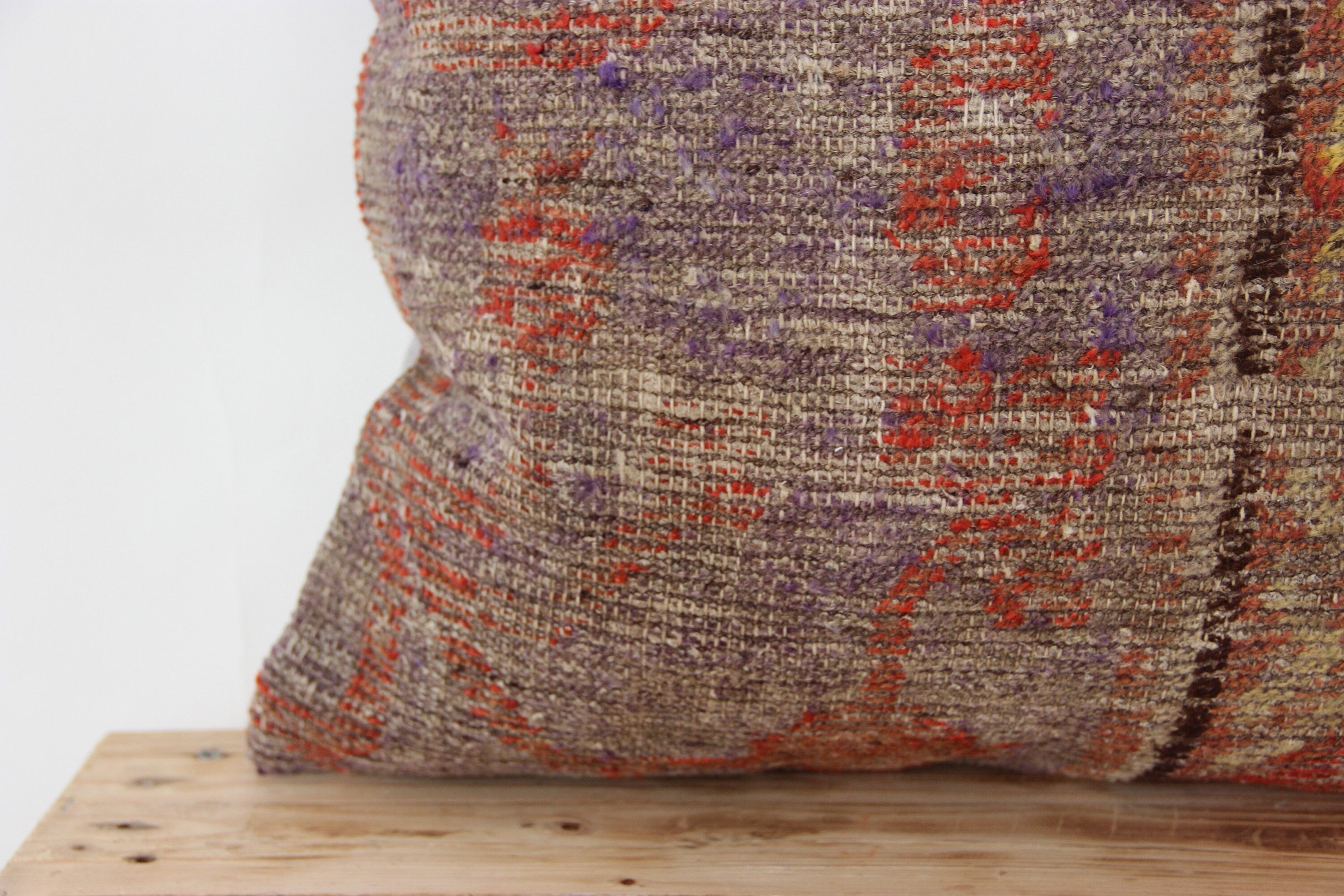 Uriah - Wool Purple Pillow Cover