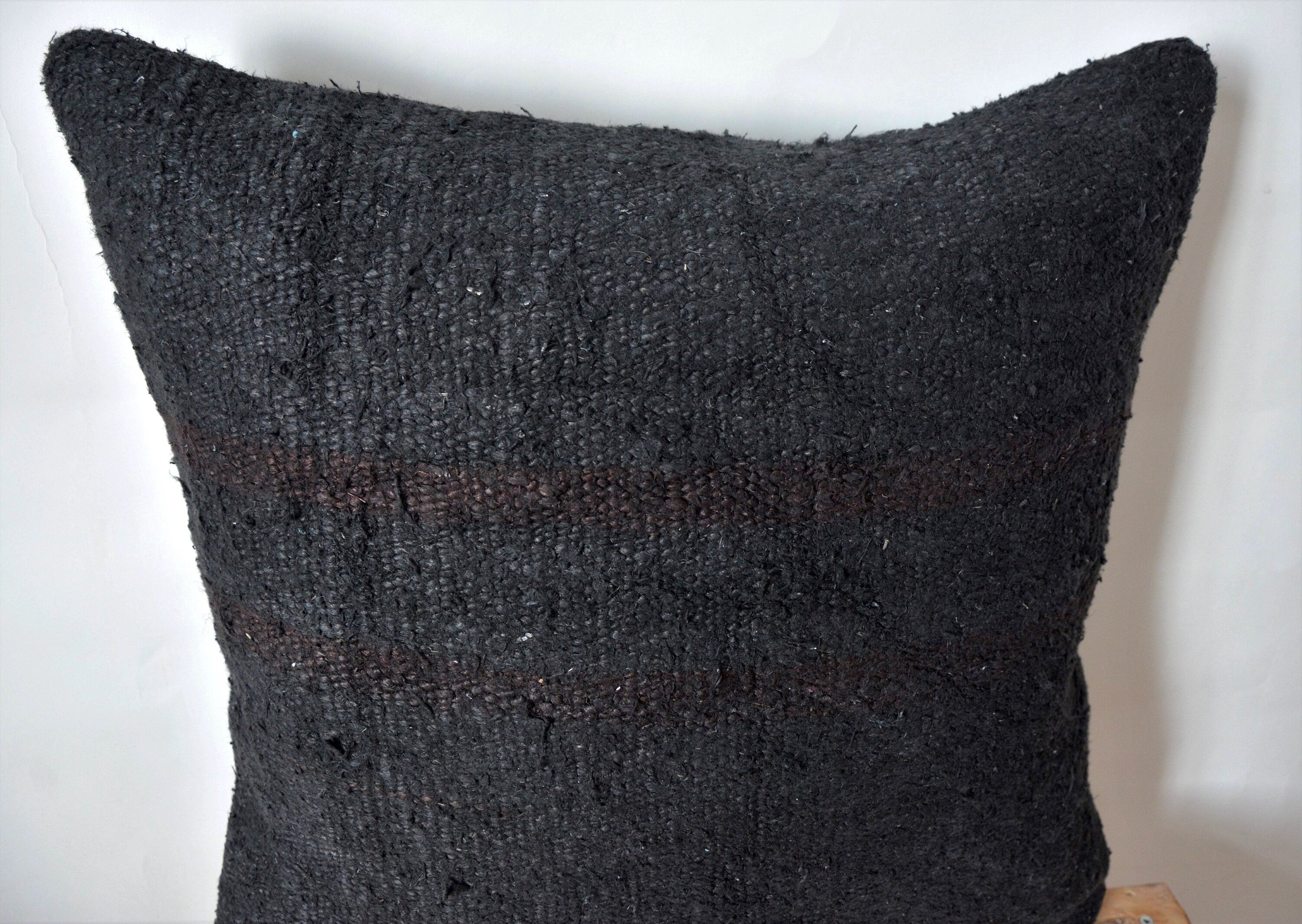 Calistae - Black Hemp Pillow Cover