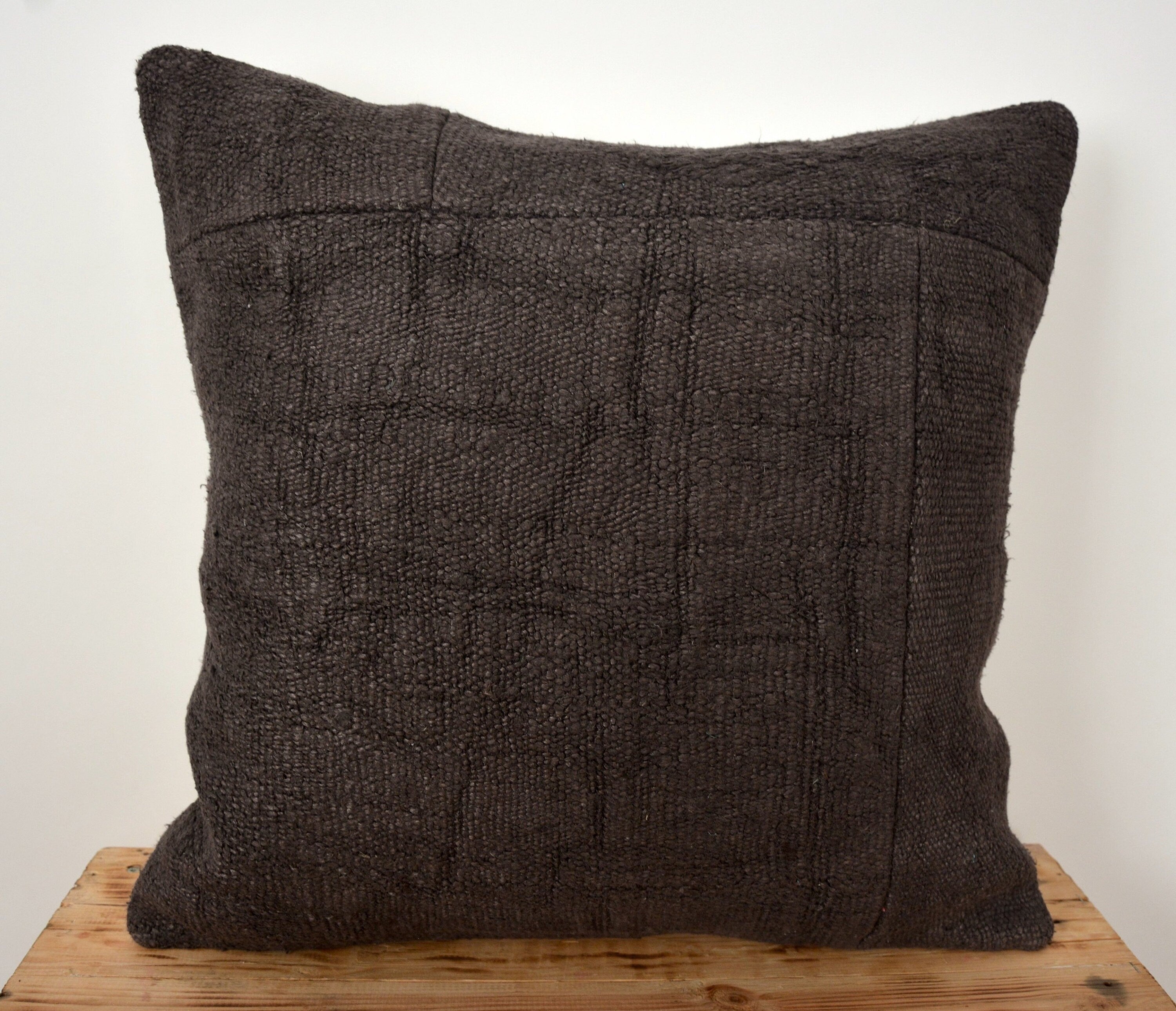 Cassana - Brown Hemp Pillow Cover