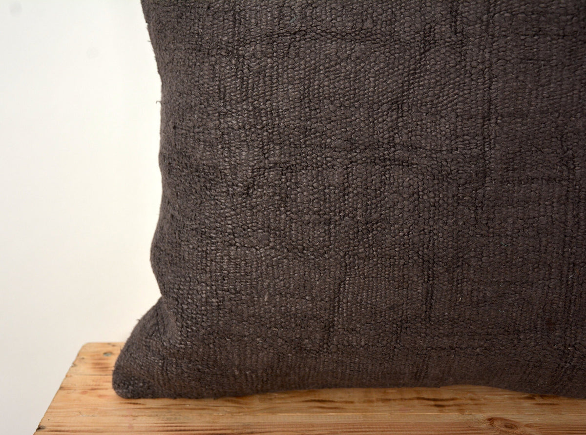 Cassana - Brown Hemp Pillow Cover