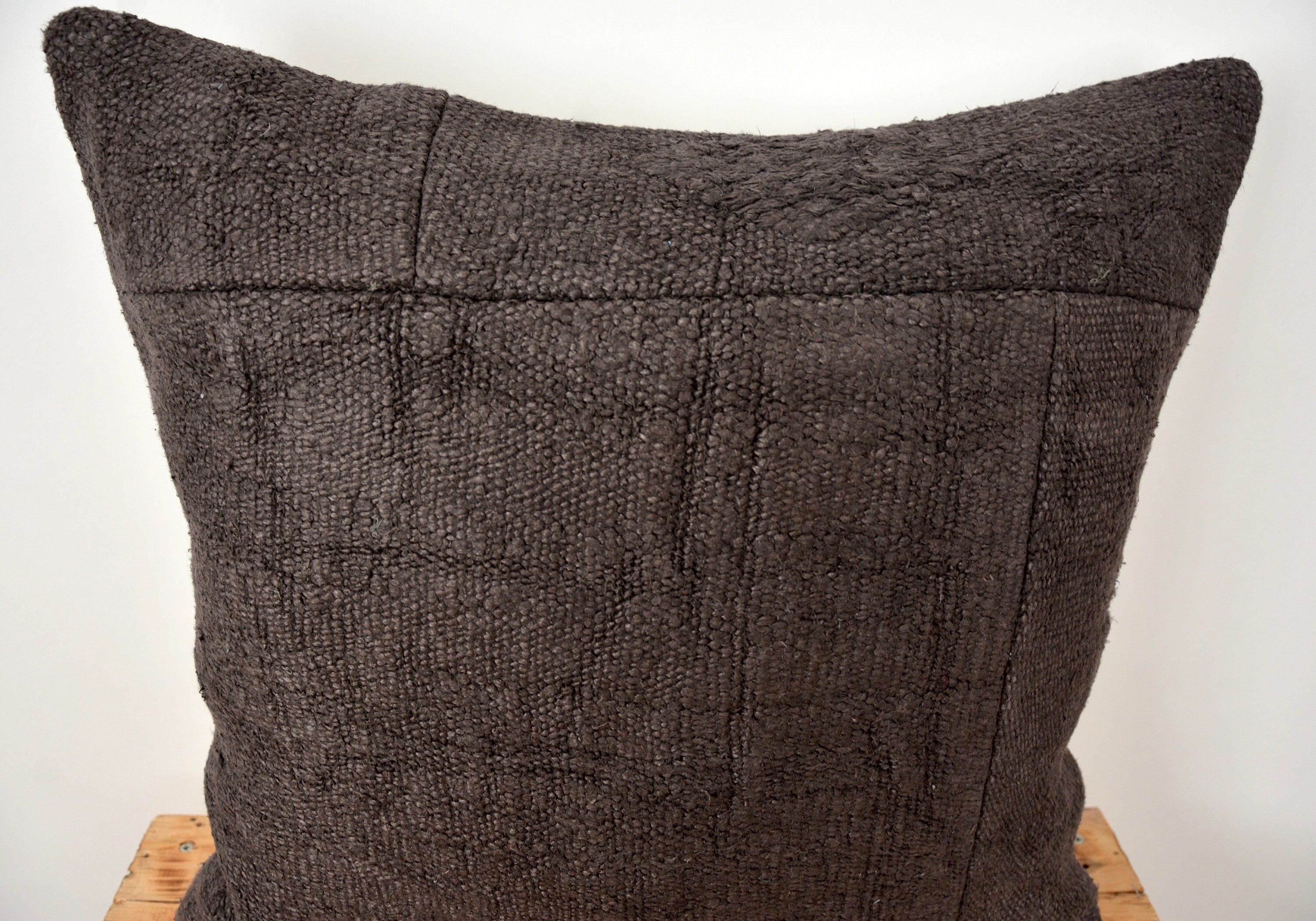 Cassana - Brown Hemp Pillow Cover