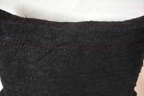 Chryselle - Black Hemp Pillow Cover