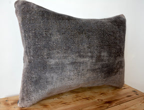 Saskia - Gray Bamboo Silk Pillow Cover