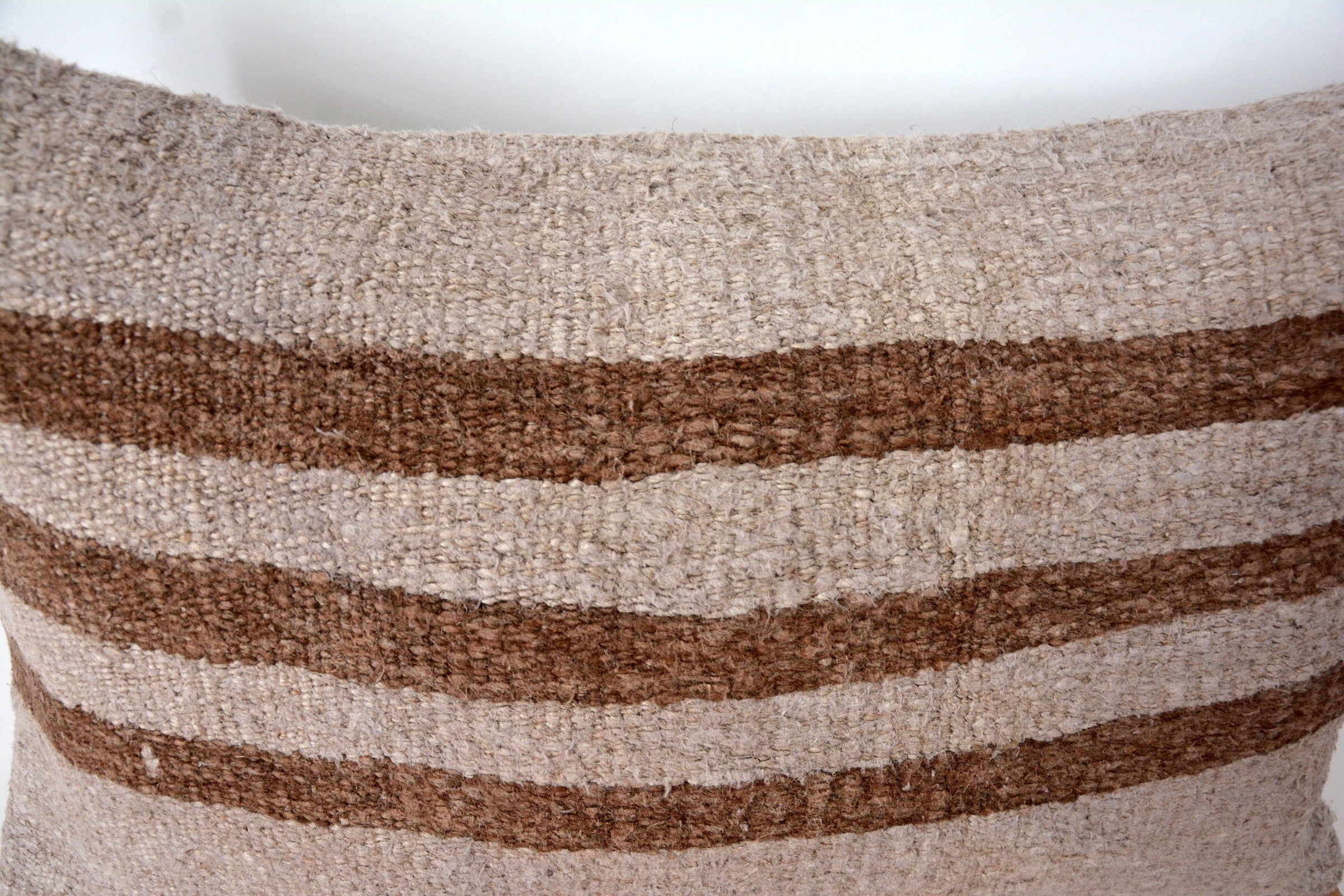 Calliane - Brown Hemp Pillow Cover